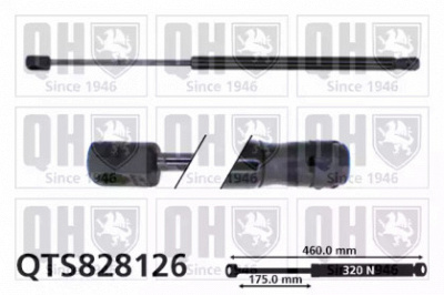 QUINTON HAZELL qts828126 -  Газовая пружина, крышка багажник